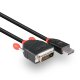 Lindy 41492 cavo e adattatore video 3 m DVI-D DisplayPort Nero 4