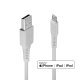 Lindy 31326 cavo Lightning 1 m Bianco 2
