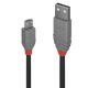 Lindy 36734 cavo USB USB 2.0 3 m USB A Micro-USB B Nero, Grigio 2