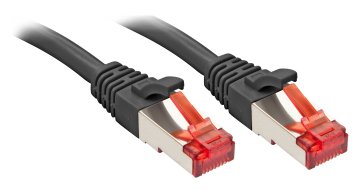 Lindy RJ-45 Cat6 S/FTP 0.5 m cavo di rete Nero 0,5 m S/FTP (S-STP)