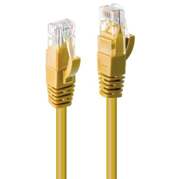 Lindy 48061 cavo di rete Giallo 0,5 m Cat6 U/UTP (UTP)