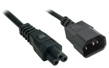 Lindy 2m, IEC 320 C14 - IEC 320 C5 Nero Accoppiatore C14 Accoppiatore C5