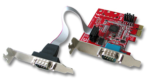 Lindy 2-Port PCIe Serial Card scheda di interfaccia e adattatore
