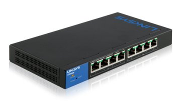 Linksys LGS308MP-EU switch di rete Gestito Gigabit Ethernet (10/100/1000) Supporto Power over Ethernet (PoE) Nero