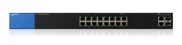 Linksys LGS318 Gestito Gigabit Ethernet (10/100/1000) Nero, Blu