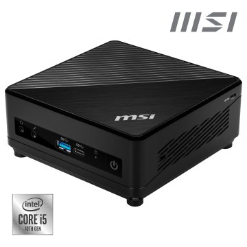 MSI Cubi 5 10M COMPACT PC I5-10210U 0.66L sized PC Nero Intel SoC 4,2 GHz