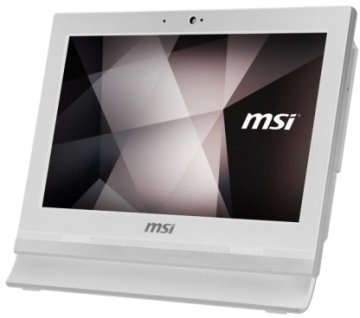 MSI Pro 16T 7M-086XEU Intel® Celeron® 3865U 39,6 cm (15.6") 1366 x 768 Pixel Touch screen PC All-in-one 4 GB DDR4-SDRAM 256 GB SSD FreeDOS Wi-Fi 5 (802.11ac) Bianco