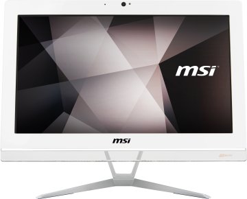 MSI Pro 20EXTS 8GL-061XEU Intel® Celeron® N4000 49,5 cm (19.5") 1600 x 900 Pixel Touch screen PC All-in-one 8 GB DDR4-SDRAM 256 GB SSD FreeDOS Wi-Fi 5 (802.11ac) Bianco