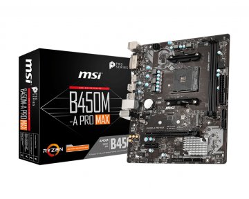 MSI B450M-A PRO MAX scheda madre AMD B450 Socket AM4 micro ATX