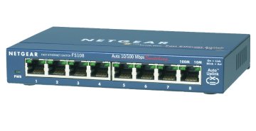 NETGEAR FS108-300PES switch di rete Non gestito L2 Fast Ethernet (10/100) Blu