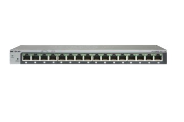 NETGEAR GS116 Non gestito Gigabit Ethernet (10/100/1000) Grigio