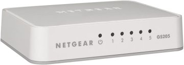 NETGEAR GS205 Non gestito Gigabit Ethernet (10/100/1000) Bianco