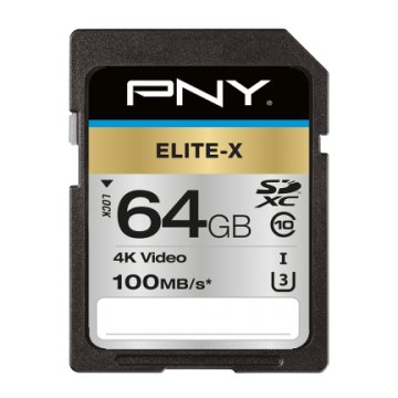 PNY Elite-X 64 GB SDXC UHS-I Classe 10