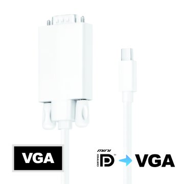PureLink IS1400-015 cavo e adattatore video 1,5 m Mini DisplayPort VGA (D-Sub) Bianco