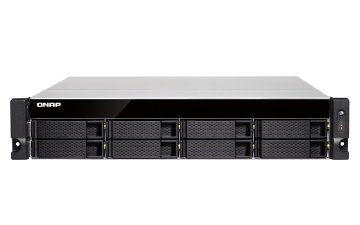 QNAP TVS-872XU-RP NAS Armadio (2U) Intel® Core™ i3 i3-8100 4 GB DDR4 0 TB Nero