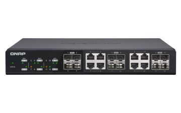 QNAP QSW-1208-8C switch di rete Non gestito Nero