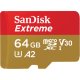 SanDisk Extreme microSDXC UHS-I 64 GB Classe 10 2
