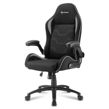 Sharkoon Elbrus 1 Sedia per gaming universale Seduta imbottita Nero, Grigio