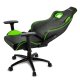 Sharkoon Elbrus 2 Sedia per gaming universale Seduta imbottita Nero, Verde 5