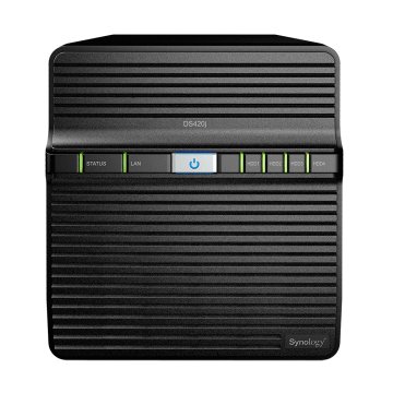 Synology DiskStation DS420J server NAS e di archiviazione Compatta Realtek RTD1296 1 GB DDR4 0 TB DiskStation Manager Nero