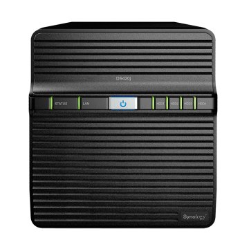 Synology DiskStation DS420J server NAS e di archiviazione Compatta Collegamento ethernet LAN Nero RTD1296