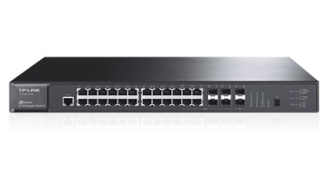 TP-Link T3700G-28TQ Gestito L2/L3 Gigabit Ethernet (10/100/1000) 1U Nero