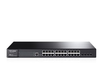TP-Link T2600G-28TS switch di rete Gestito L2 Gigabit Ethernet (10/100/1000) Nero