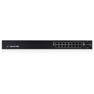 Ubiquiti EdgeSwitch 16 150W Gestito L2/L3 Gigabit Ethernet (10/100/1000) Supporto Power over Ethernet (PoE) 1U Nero