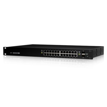 Ubiquiti EdgeSwitch 24 250W Gestito L2/L3 Gigabit Ethernet (10/100/1000) Supporto Power over Ethernet (PoE) 1U Nero