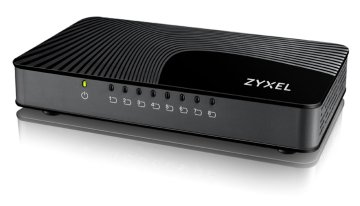 Zyxel GS-108S v2 Non gestito Gigabit Ethernet (10/100/1000) Nero