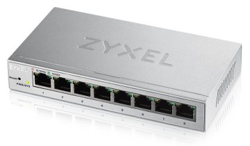 Zyxel GS1200-8 Gestito Gigabit Ethernet (10/100/1000) Argento