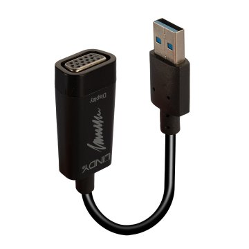 Lindy 43172 adattatore grafico USB Nero