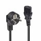 Lindy 30336 cavo di alimentazione Nero 3 m CEE7/7 Accoppiatore C13 2