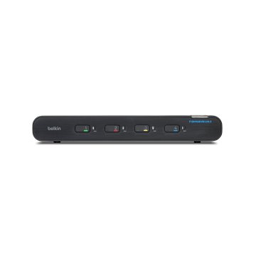 Belkin F1DN104KVM-UN-3 switch per keyboard-video-mouse (kvm) Montaggio rack Nero