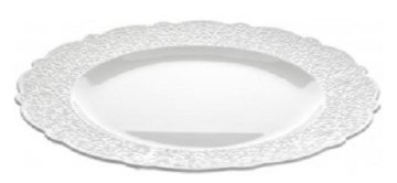 Alessi MW01/21 piatto piano Rotondo Porcellana Bianco