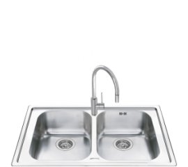 Smeg LM862-2 lavello Rettangolare Acciaio inox