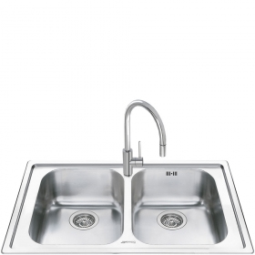 Smeg LM862-2 lavello Rettangolare Acciaio inox
