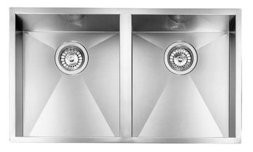 CM filoquadra 77 x 45 2V Lavello sottopiano Rettangolare Acciaio inox
