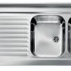 CM Rossana 150x60 2V Lavello ad incasso Rettangolare Acciaio inox 2