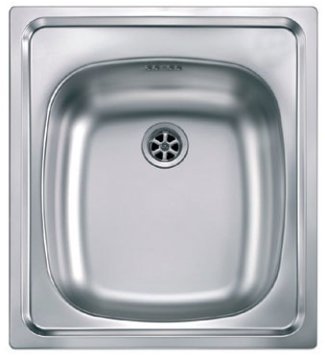 CM cinzia 44 x 50 Lavello montato su piano Rettangolare Acciaio inox