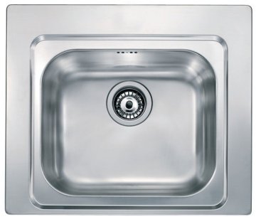 CM cinzia 58 x 50 Lavello ad incasso Rettangolare Acciaio inox