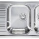 CM Atlantic 116 x 50 2V Lavello montato su piano Rettangolare Acciaio inox 2