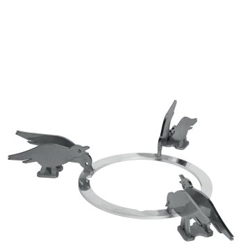 Smeg KPDSN100B accessorio e componente per piano cottura Acciaio inox Kit di padelle