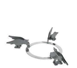 Smeg KPDSN60B accessorio e componente per piano cottura Acciaio inox Kit di padelle