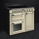 Smeg TR103IP cucina Cucina freestanding Elettrico Piano cottura a induzione Nero, Crema 3