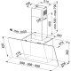 Franke FPJ 625 V BK/SS Cappa aspirante a parete Nero, Acciaio inox 720 m³/h 3