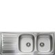Smeg LYP116S lavello Lavello ad incasso Rettangolare Acciaio inox 2
