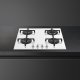 Smeg Linea PV164B2 piano cottura Bianco Da incasso 60 cm Gas 4 Fornello(i) 3