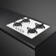 Smeg Linea PV164B2 piano cottura Bianco Da incasso 60 cm Gas 4 Fornello(i) 4