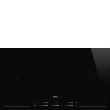 Smeg Universal SI2M7953D piano cottura Nero Da incasso 90 cm Piano cottura a induzione 5 Fornello(i)